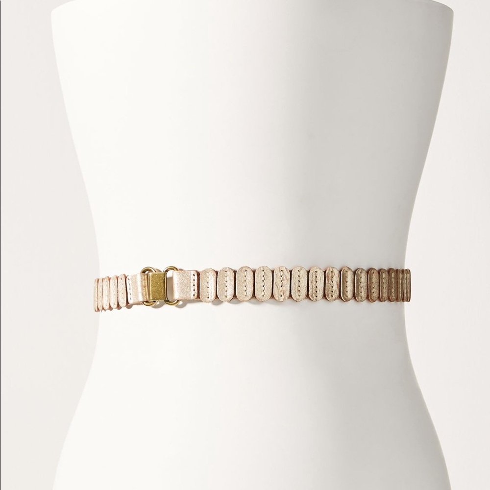 Anthropologie Tabitha stretch belt gold
